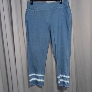 Capris Ruby Rd. Light Blue Denim Pants size 16w nwt